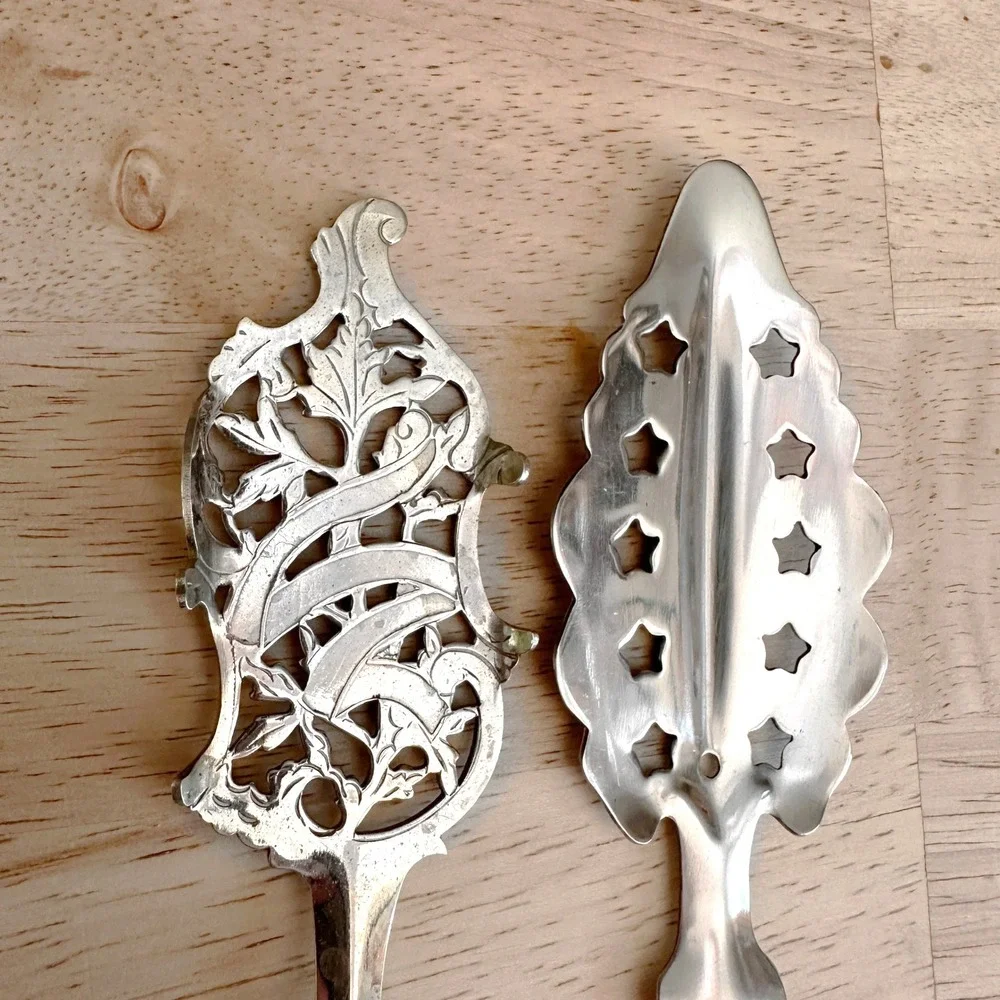 Absinthe Spoon Set La Muse Verte Drip Cup French Man Art Nouveau Sugar‎ Spoons